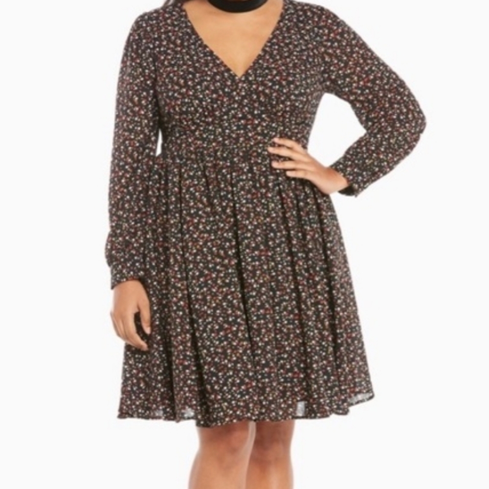 Torrid Floral Black Dress